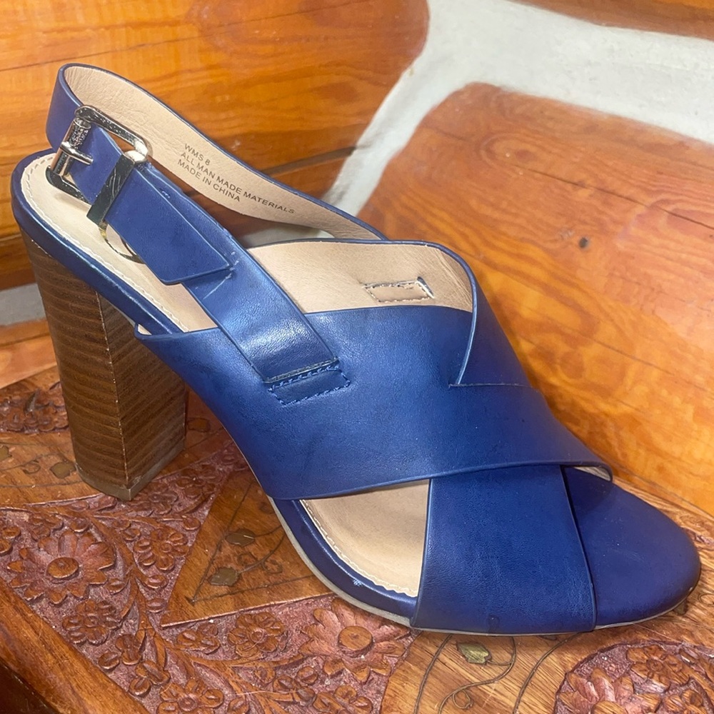Blue Slingback 2.5” Heeled Sandals